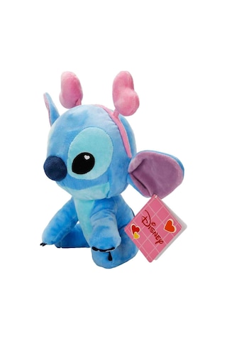Kalp Taçlı Stitch Peluş 25 Cm - Sevimli Lilo Ve Stitch Oyuncak Mavi