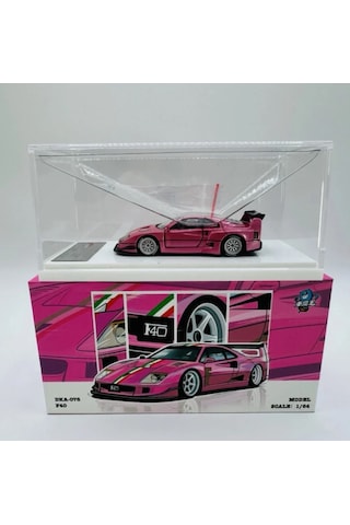 Demon King Auto Ferrari F40 Pink Shenzhen Cool Car Show Event Exclusive Pleksi 1/64