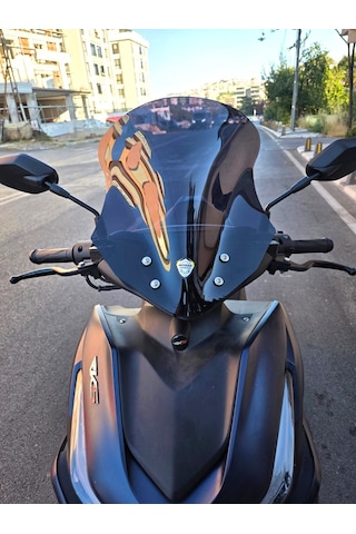 Motocam Kuba Vizy 50 Ön Cam 2025-2026 Model 43cm Siyah Renkli Sportif