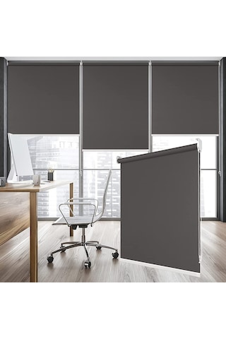 Venassa Antrasit Stor Zebra Güneşlik Perde