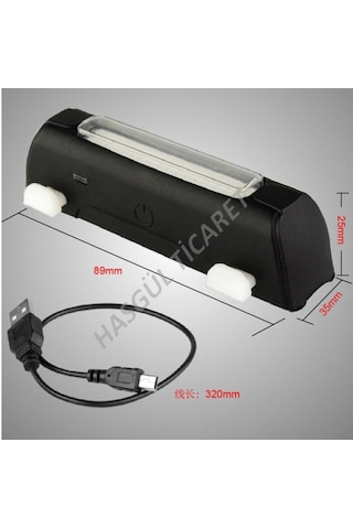 Hsgl Bisiklet Comet Usb 120 Lümen Güçlü Fonksiyonlu Far Mavi - Beyaz