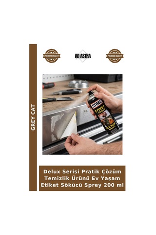 Delux Serisi Pratik Çözüm Temizlik Ürünü Ev Yaşam Etiket Sökücü Sprey 200 Ml