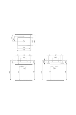 Bocchi Scala Tezgahüstü Lavabo 60 x 48 Mat Siyah 1077-004-0126