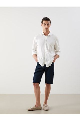 Lcwaıkıkı Classic Lacivert Slim Fit Erkek Şort