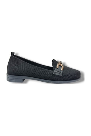 Defne 790-26 Triko Fashion Tokalı Anatomik Kadın Babet Sıyah
