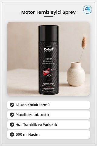 Araç Motor Temizleyici Parıatcı Sprey 500 Ml Hızlı Temizlik Parla
