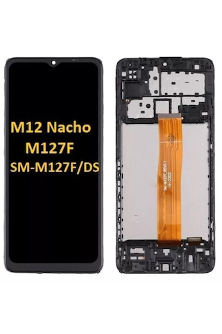Samsung Uyumlu Galaxy M12 M127f Lcd Ekran Dokunmatik Çıtalı Servis