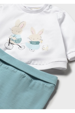 Mayoral Yenidoğan Erkek Bebek Better Cotton Eşofman Takım Beyaz