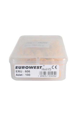 Eurowest Ecu - 606 M6 Yuvarlak Tip İzoleli Kablo Ucu