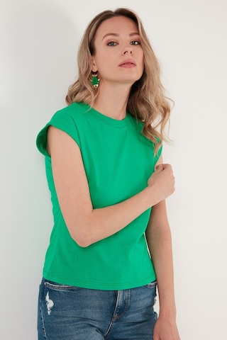 Lela Bisiklet Yaka % 100 Pamuk Basic Bayan T Shirt 5864121 Benetton