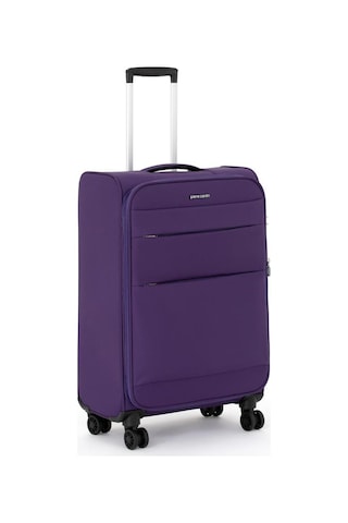 Pierre Cardin Ultra Light Hafif Lüx Kumaş Orta Ve Kabin 2'li Valiz Seti Ultra Light Hafif Kumaş Valiz Mor Pc4200 Mor