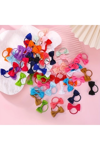 Willowhaven Genç Kızlar İçin 10'lu Paket Kurdeleli Saç Lastiği - Yumuşak Ve Kaymaz A-kahverengi A-kahverengi