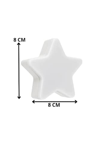 Mini Yıldız Gece Lambası Led Sensörlü Priz Işık Bebek Çocuk Yatak Odası Için Gece Işığı Beyaz