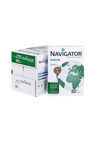 Navigator A4 Fotokopi Kağıdı 80gr 1 Koli 5 Paket 2500 Sayfa