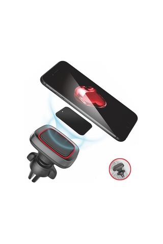 Araç İçi Manyetik Telefon Tutucu Havalandırma Izgarası Uyumlu 360 Döner Mıknatıslı Telefon Standı