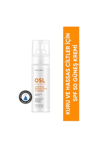 OSL Omega Skin Lab Ultrafluid Sensitive Kuru ve Hassas Ciltler İçin Güneş Kremi SPF50 50 ML