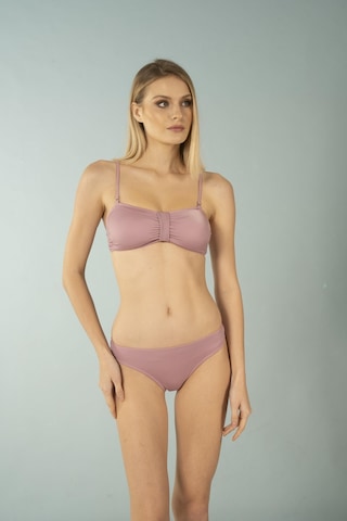 Estiva Luplu Straplez Bikini Takımı - Pudra Çok Renkli