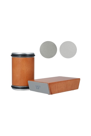 Mufunye Bıçak Bileyici Aleti Haddeleme Bıçak Bileyici Seti Mutfak Bıçakları Bileyici 2 Bileme Bloğu İle 15 Ve 20 Derece Bıçak Bileyici