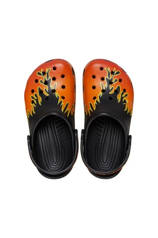 Crocs 210993 Classic Flames Clog K Siyah-kırmızı Çocuk Terlik BEYAZ