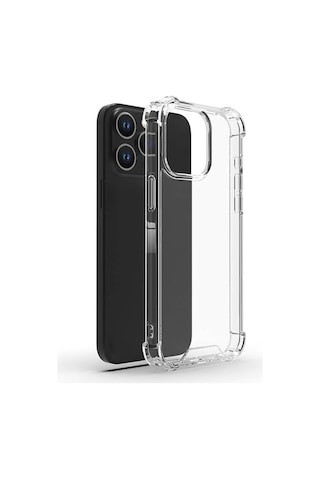 Apple iPhone 15 Pro Max Uyumlu Nitro Anti Shock Silikon-renksiz Renksiz Renksiz