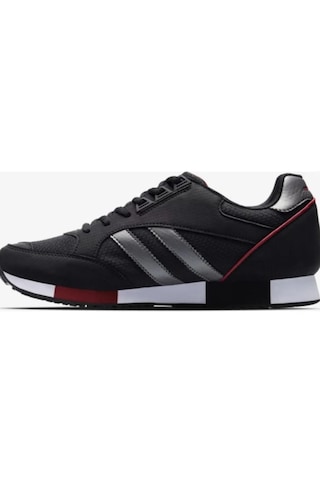 Lescon Boston-6, Siyah Erkek Sneaker Spor Ayakkabı Siyah