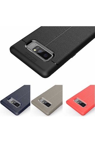 Samsung Galaxy Uyumlu Note 8 Kilif Deri Tarzi Niss Silikon Case 389468249