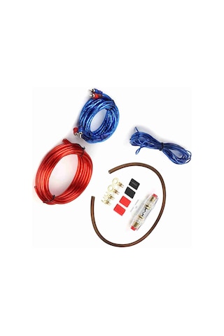 Reedark Araç Ses Güçlendirici Bağlantı Kiti - Sigorta Rölesi İçeren, Yüksek Kaliteli Bakır Alüminyum Tel, Düşük Kayıp, Anti-oksidasyon Pvc, Rca Ses Kablosu