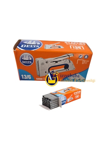 Delta 13/6 Zımba Çakma Teli 5000'li Paket 30 Paket 1 Koli
