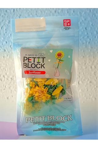 Mini Blok Çiçek Seti Ayçiçeği 89 Parça Sunflower Yapım Oyuncağı