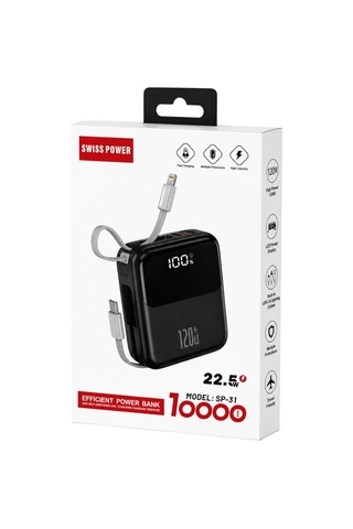 Swııspower Sp-31 22.5w 10000 Mah Taşınabilir Powerbank - Siyah