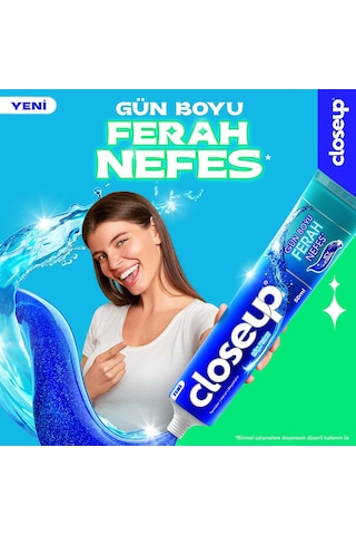 Close Up Diş Macunu Icy Cool Ağız Bakım Suyu Etkili 4 x 50 ML