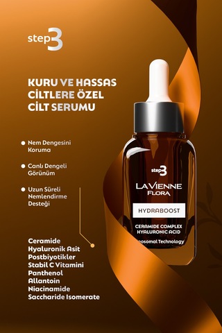 Hydraboost,üçlü Hyaluronik Asit Ve Seramid Kompleks,%5 C Vitamini,yoğun Nemlendirici Liposamal Serum - 803242356