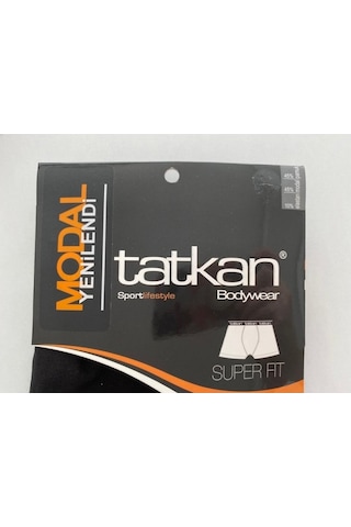 Tatkan Erkek 5'Li Modal Penye Spor Kesim Slim Fit Boxer Siyah