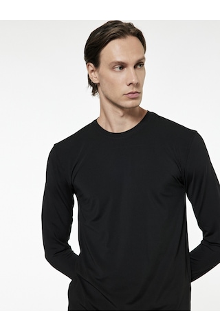 Koton Tshırt Ls Siyah 7wam10006nk