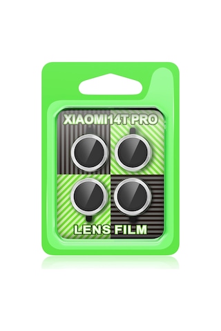 Uryport Xiaomi Mi 14t Pro Raze Metal Kamera Lens - Gümüş