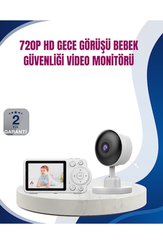 Bebek Monitörü Cry Detection Ve Hd Gece Glblseme - 3 Görüş Destekli