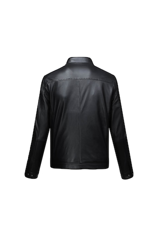Hatemoğlu Siyah Slim Fit Hakim Yaka 100% Hakiki Deri Mont 1993123 Siyah