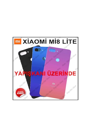 Xiaomi Mi 8 Lite Arka Kapak Batarya Pil Kapağı (Cam) (368847713)