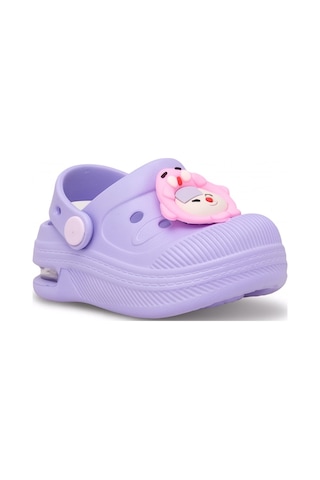 Elit Mys2316 Bebe-patik Çocuk Emojili Işıklı Sabo Terlik Lila