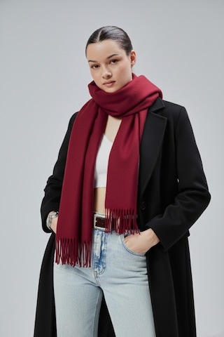 Derikem Kadın Yumuşak Dokulu Akrilik Basic Kışlık Şal Bordo