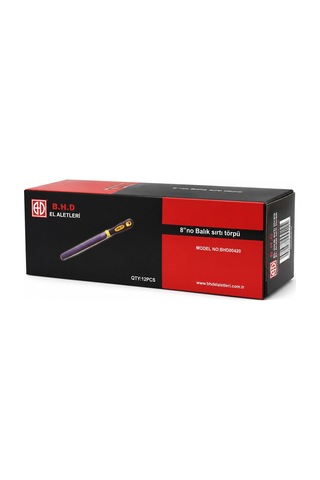 B.h.d El Aletleri Bhd Bhd-00420 Ağaç Ve Metal Törpüsü 8" İnc Metal Eğe Balık Sırtı - 12'li Paket