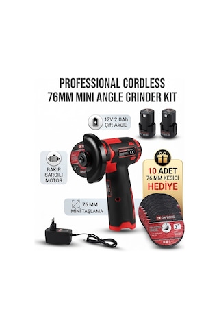 Çift Akülü Mini Taşlama Makinesi - Lisinya