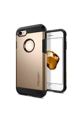 Spigen Apple Uyumlu iPhone 7 İle Kılıf Tough Armor Champagne Gold