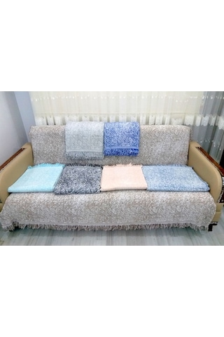 Pamuklu Kaymaz Ebruli Koltuk-Çekyat Örtüsü (13 Renk)