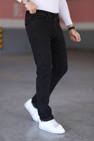 Myrab Denim Siyah Erkek Regular Fit Rahat Kesim Jean Pantolon