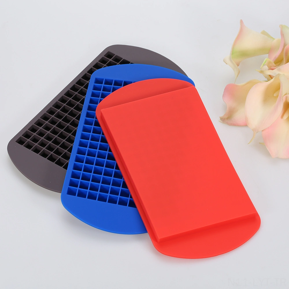 Youtek Yemek Kalitesi Silikon 160 Hücreli Buzluk, Hızlı Dondurma, Blender Uyumlu, Çocuk Dost, Yıkama Kolay Kahverengi Buz Mucu Çok Renkli