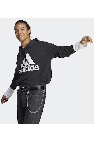Adidas M Bl Ft Hd Erkek Günlük Sweatshirts Ic9363 Siyah 001