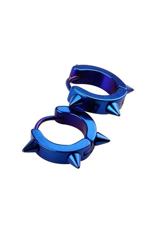 Çivili Geçmeli Unisex Erkek Kadın Çelik Küpe 3 MM 3 Renk Mse3