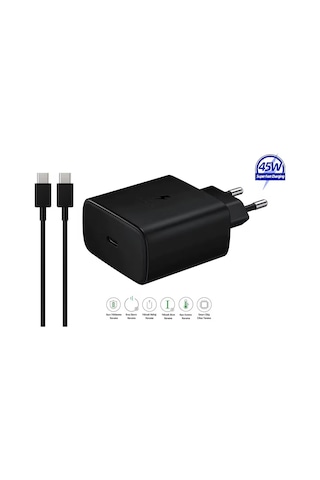 Samsung Galaxy A73 Uyumlu Type-c Ultra Hızlı Şarj Cihazı 45w 3.0 Amper Şarj Seti
