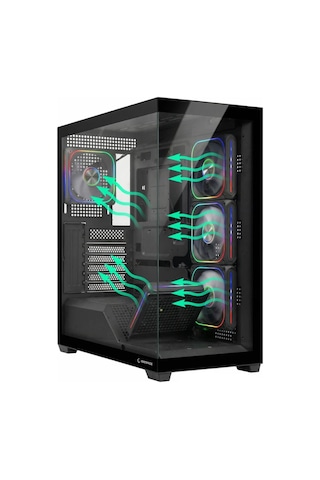 Rampage Sylon 750w 80 Plus Bronze Siyah 5 12cm Argb Fan Atx Mıd-t Akak0rmp0012